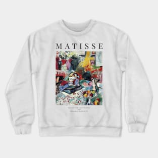 Henri Matisse - Interior with a Girl Reading - Exhibition Poster Crewneck Sweatshirt